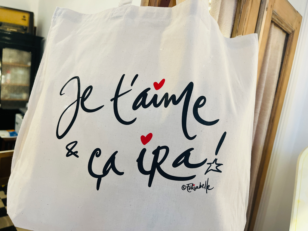 Sac tissu Je t'aime